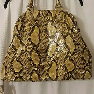 Sondra Roberts (NWT)vegan leather snakeprint  bag